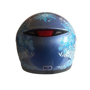 casco integral azul nieve niña