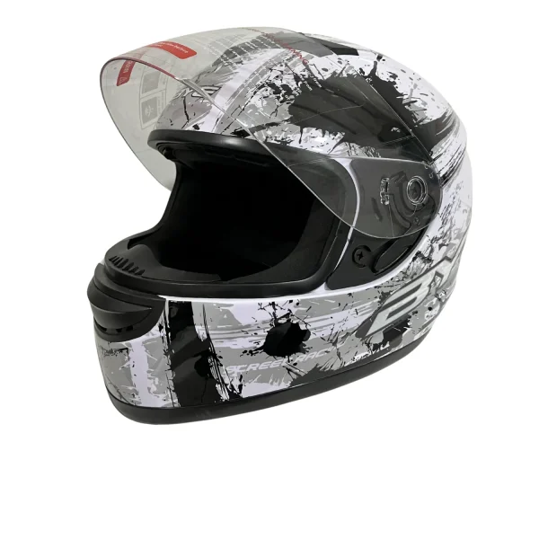 Casco moto Street Racing negro - Imagen 4