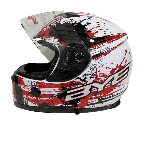 Casco moto Street Racing rojo - Imagen 2