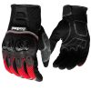 Guantes moto Madbike mad03 protecciones rojo