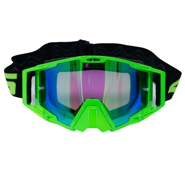 Antiparras para moto 4rs evo verde motocross enduro mtb - Imagen 3